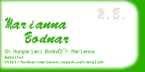 marianna bodnar business card